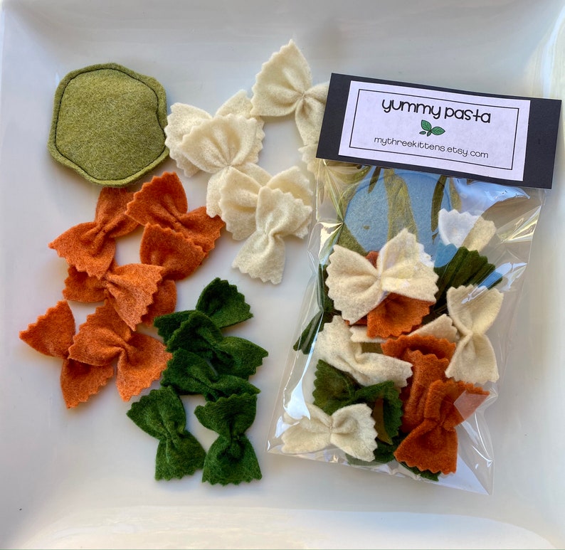 Felt Pasta Set/felt Pasta/felt Food/pretend Food/play Kitchen Etsy