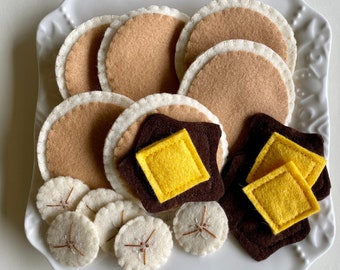 Felt Breakfast/Felt Pancakes/Felt Food/Play Food/Montessori