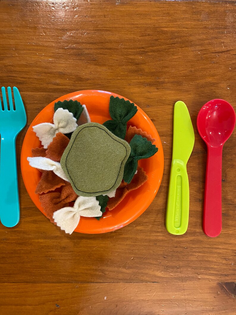 Felt Pasta Set/felt Pasta/felt Food/pretend Food/play Kitchen Etsy