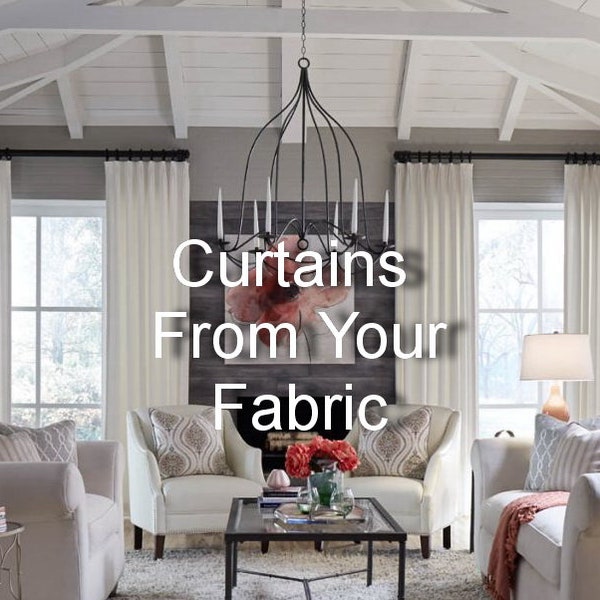 Drapery Panels From Your Fabric, Pinch Pleats, French Pleats, Inverted Pleats, Blackout Curtains, Drapes