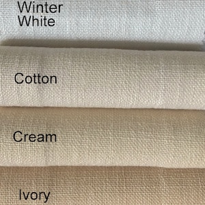 Linen Blend Curtains Fabric Swatches