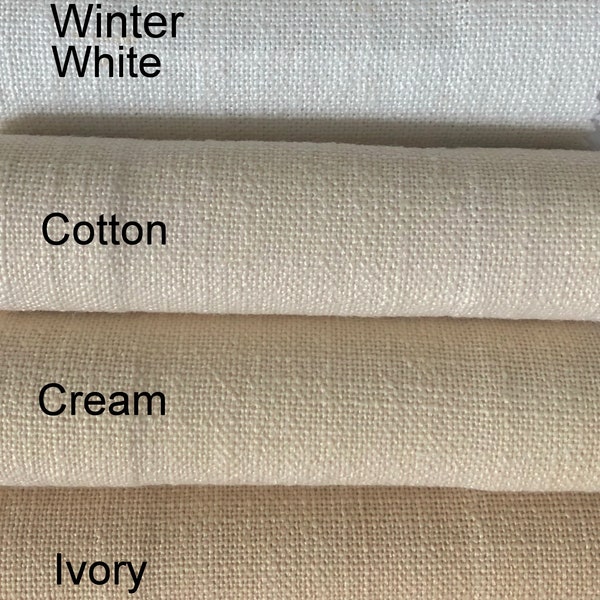 Linen Blend Curtains Fabric Swatches