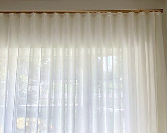 Voile and Frosty Voile Ripple Fold Sheer Curtains, Custom S Fold Sheer Curtains, Ripple Fold Curtains