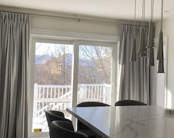 Matrix - Velvet Drapery Panel: French/Pinch Pleat Blackout Curtains