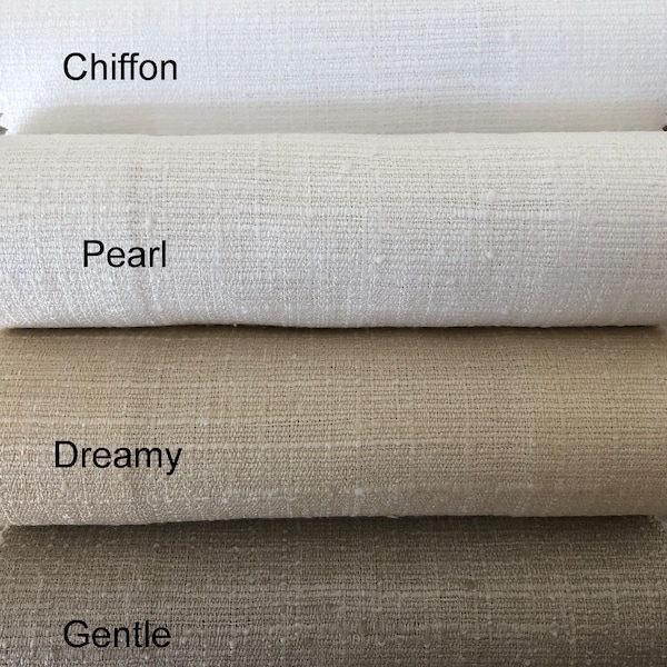 Palazzo - Faux Raw Silk Curtains Fabric Swatches