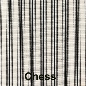 Ticking stripe 100% Cotton Drapery Panels, Pinch, French or Inverted Pleats, Drapery Panels with Grommets. Blackout Curtains available.