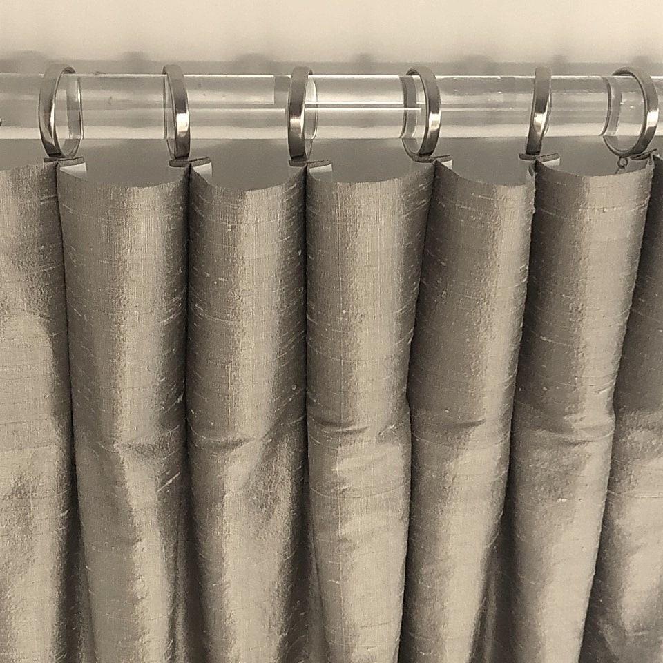 Silkroad Custom 100 Silk Drapery Panels Pinch Pleated Etsy