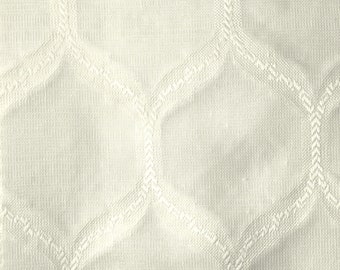 Sheer Faux Linen Curtains Fabric Swatches Collection “Waves”