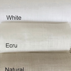 New Laura Sheer Linen Blend Curtains Fabric Swatches