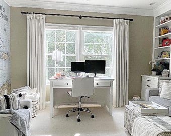 Galaxy - Linen Blend Curtains: Pinch Pleat and Blackout Curtains