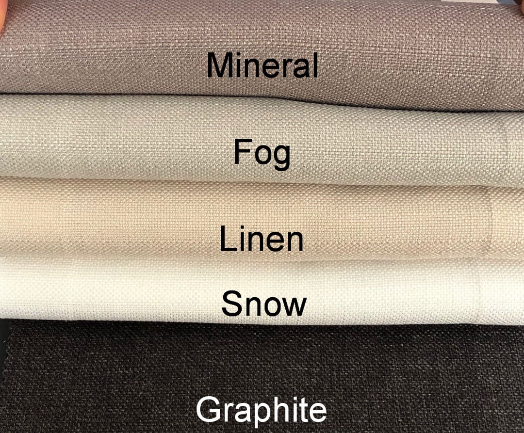 Manhattan Faux Linen Curtains Fabric Swatches - Etsy