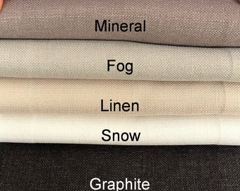 Manhattan Faux Linen Curtains Fabric Swatches