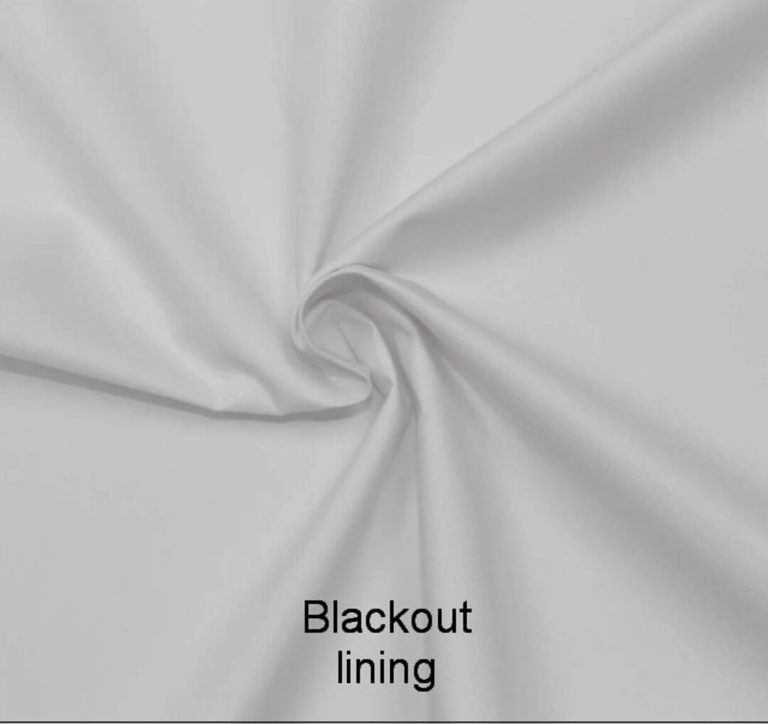 100 Blackout Lining White by the Yard, Drapery Blackout Lining