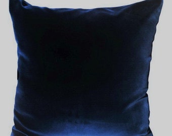 Navy blue velvet throw pillows sale