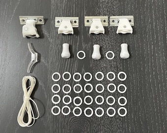 Roman Shade DIY Kit: Cord Lock, Pulleys, Rings, Tassels