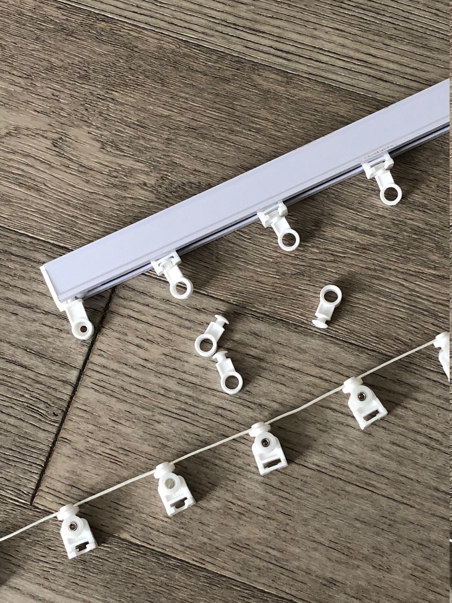 Snap Carriers With Wheels for Ripple Fold Curtains White Etsy