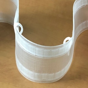 Transparent Wave Tape for Ripple Fold Curtains, 3&quot; Wide Wave Tape for S Fold Curtains