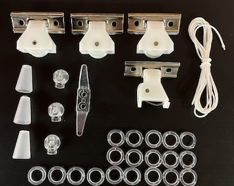 Roman Shade DIY Kit: Cord Lock, Pulleys, Rings, Tassels and More