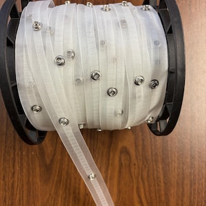 Transparent Ripple Fold Snap Tape