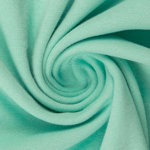 Smooth cuff light mint - plain cuff fabric - tubular fabric - Oeko-Tex Standard 100