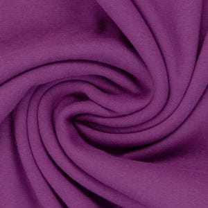 Smooth cuffs purple - plain cuff fabric - tubular fabric - Oeko-Tex Standard 100