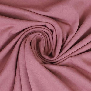 Plain cotton jersey fabric in Nocturne - Jersey sold by the meter