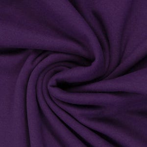 Smooth cuff dark purple - plain cuff fabric - tubular fabric - Oeko-Tex Standard 100