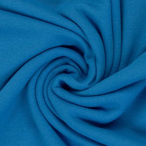 Smooth cuff turquoise - plain cuff fabric - tubular fabric - Oeko-Tex Standard 100