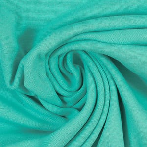 Smooth cuff mint - plain cuff fabric - tubular fabric - Oeko-Tex Standard 100