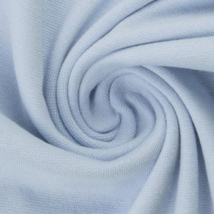 Smooth cuff pale blue - plain cuff fabric - tubular fabric - Oeko-Tex Standard 100