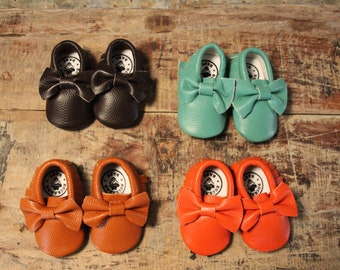 Orange baby shoes | Etsy