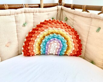 Rainbow Throw Pillow Etsy