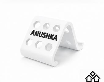 Supporto per telefono personalizzato / Supporto per cellulare con nome personalizzato / Dock da scrivania stampato in 3D