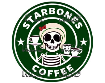 Starbones Coffee SVG, JPEG, PNG