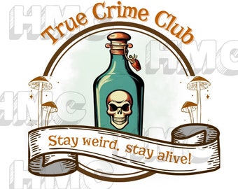True Crime Club SVG, JPEG, PNG
