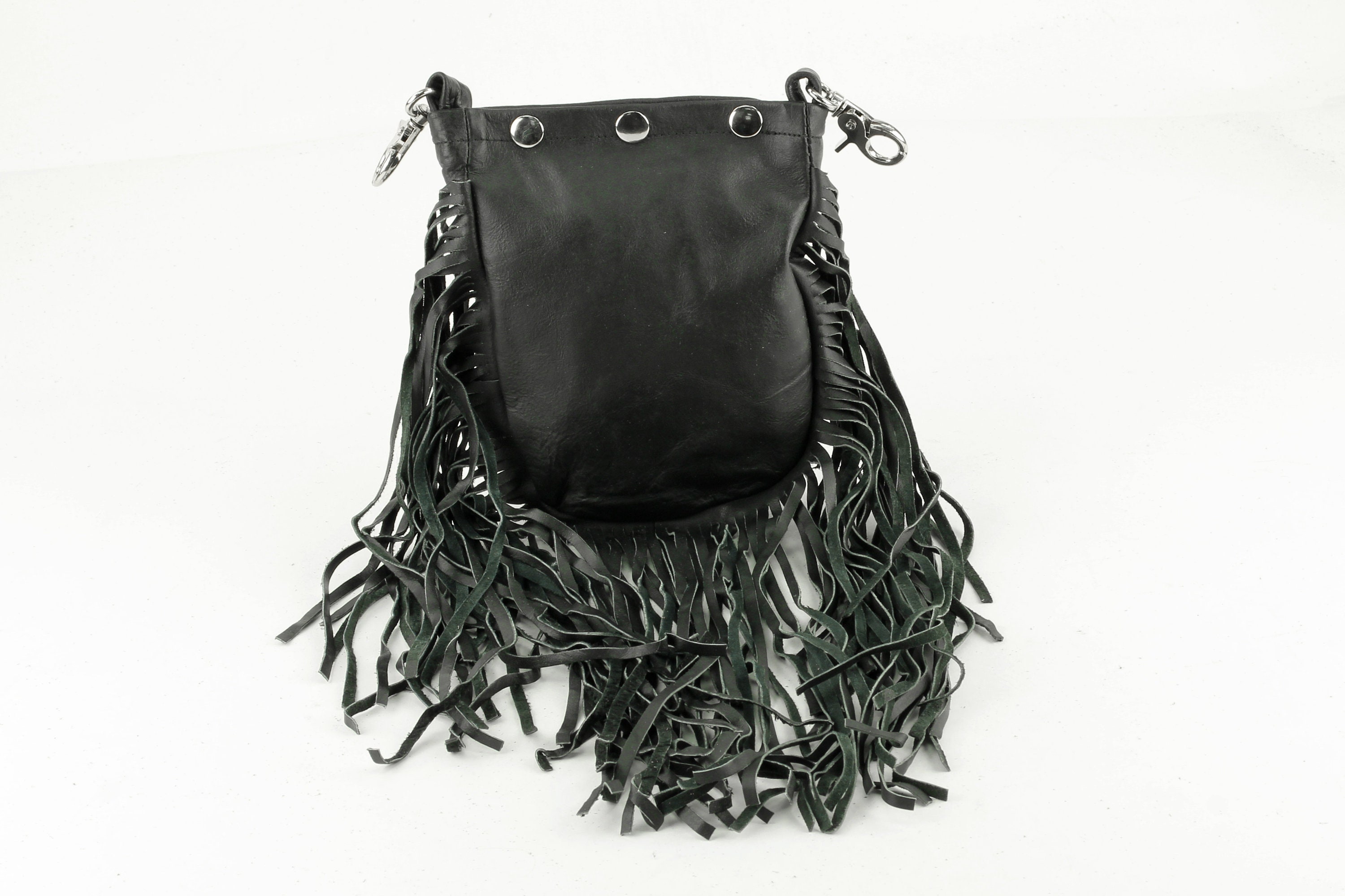 Small Fringe Leather Crossbody Bag Leather Fringe Purse Etsy