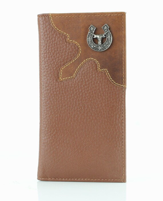 Western Cut Rodeo Wallet With Longhorn Concho, Men's Modern