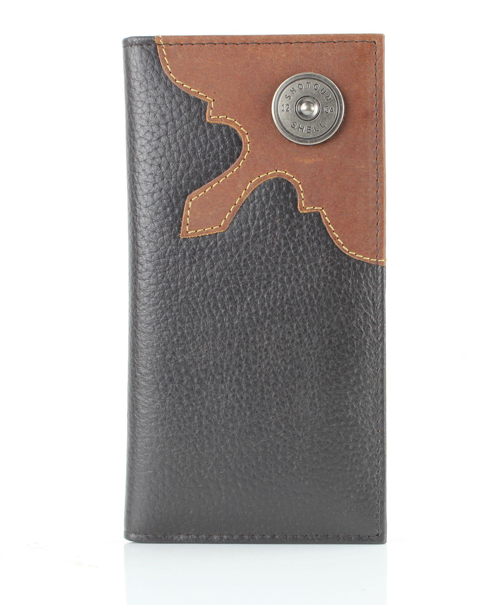 Western Cut Rodeo Wallet With Shotgun Shell Concho, Men's