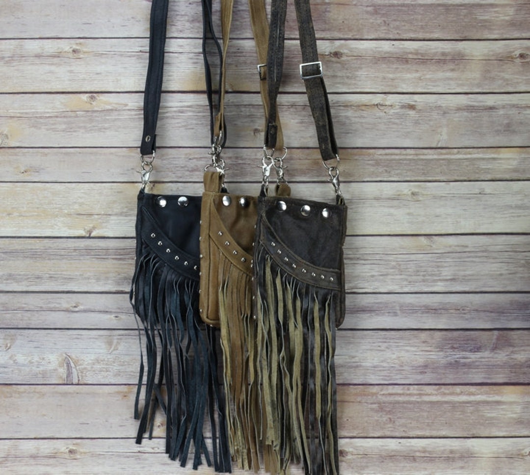 Spaghetti Western Studded Fringe Bag