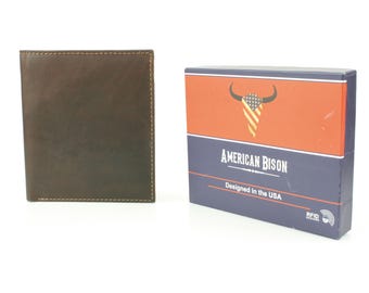 RFID Hunter Leather Men's Hipster Wallet,