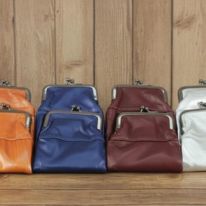 Vintage Leather Cigarette Case – Small Twist Clasp Coin Purse | Gift for Smokers