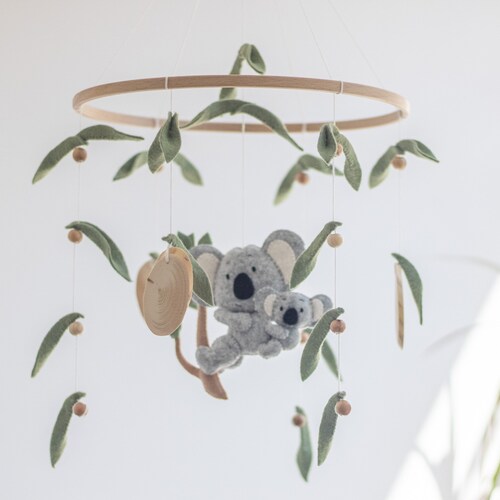 Mobile Baby Australian Animals Baby Mobile Nursery Decor Felt Etsy