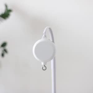 Music Box 35 Melodies For Baby Mobile.Plastic Mobile Arm/Holder.Rotating Music Mechanism.White baby mobile stand.Crib baby mobile attachment