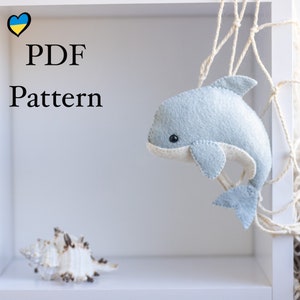 Dolphin Sewing PDF Pattern Stuffed Ocean Animal Tutorial Sea - Etsy