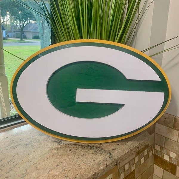 GREEN BAY 3D Wall Sign Football Man cave