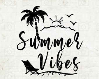 Tropical Vibes Svg Etsy
