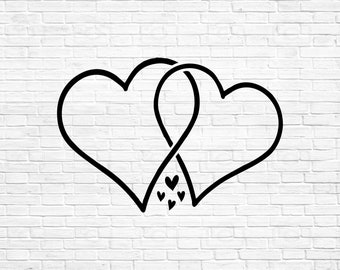 Free Free 166 Wedding Double Heart Svg SVG PNG EPS DXF File