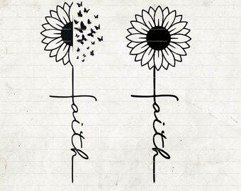 Download Sunflower Jesus Svg Etsy