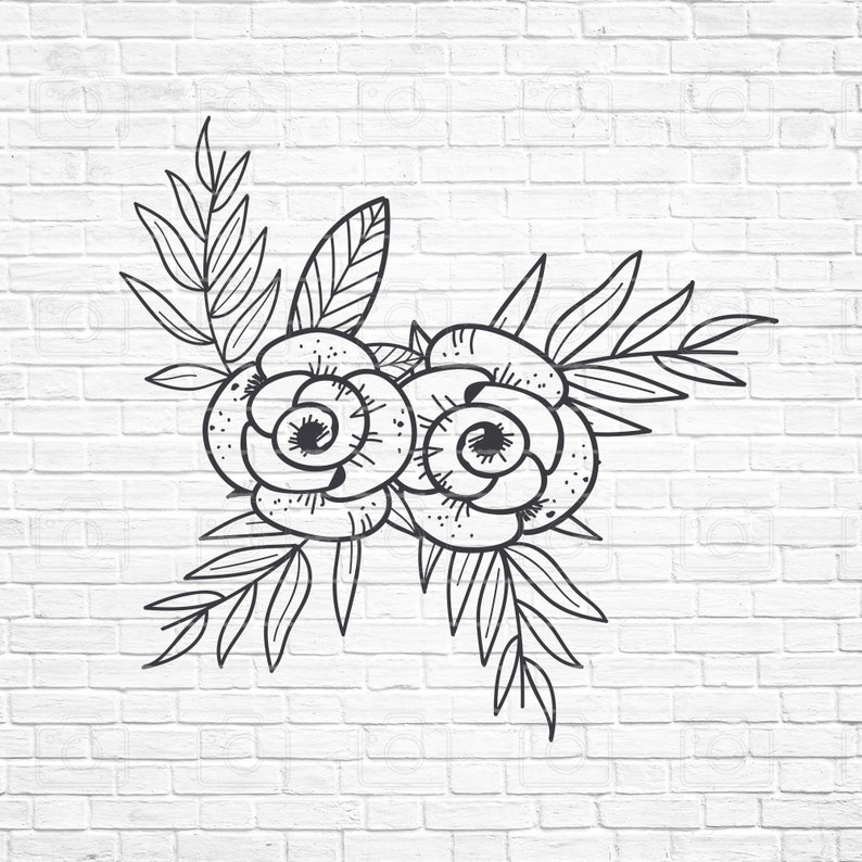 Download Flowers Svg files for Cricut Flower Border SVG Flower ...