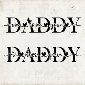 Día de los Padres SVG, Papá Svg, Papá Camisa, Svg, Png, Papá Amor que Firmar, Archivos Svg para Cricut, Archivos Svg, Silueta Cameo
